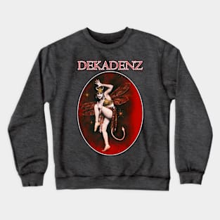 Dekadenz Vintage Dancing Devil Girl Design Crewneck Sweatshirt